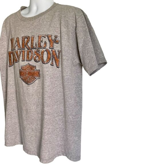 Harley Davidson of Kuwait Grey Cotton Tee Shirt with Colorful Graphic Mens Large - Picture 5 of 9